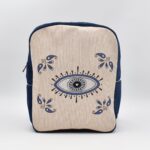 Τσάντα Πλάτης Υφαντή με Μάτι