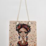 Τσάντα Ώμου Υφαντή Κοπέλα