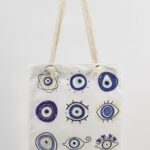 Τσάντα Ώμου Τυπωμένη  Μάτι