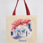 Τσάντα Ώμου Καμβάς Τοπίο - Ελληνικό Νησί