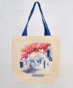 Τσάντα Ώμου Καμβάς Τοπίο - Ελληνικό Νησί - Image 2