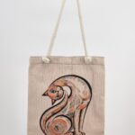 Τσάντα Ώμου Υφαντή Γάτα