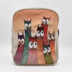 Τσάντα Πλάτης Υφαντή με Γάτες