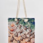 Τσάντα Ώμου Υφαντή Χελωνάκια