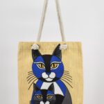 Τσάντα Ώμου Τυπωμένη Γάτα