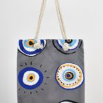Τσάντα Ώμου Τυπωμένη Μάτι