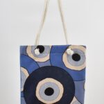 Τσάντα Ώμου Υφαντή Μάτι