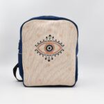 Τσάντα Πλάτης Υφαντή με Μάτι