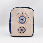 Τσάντα Πλάτης Υφαντή με Μάτι