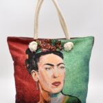 Τσάντα Ώμου - Παραλίας  Υφαντή Φρίντα Κάλο – Frida Kahlo
