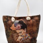 Τσάντα Ώμου - Παραλίας  Υφαντή Φρίντα Κάλο – Frida Kahlo