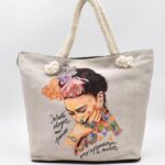 Τσάντα Ώμου - Παραλίας  Υφαντή Φρίντα Κάλο – Frida Kahlo