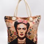 Τσάντα Ώμου - Παραλίας  Υφαντή Φρίντα Κάλο – Frida Kahlo