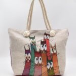 Τσάντα Ώμου - Παραλίας  Γάτα