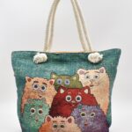 Τσάντα Ώμου - Παραλίας  Γάτα