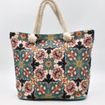 Τσάντα Ώμου - Παραλίας  Λουλούδια