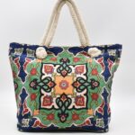 Τσάντα Ώμου - Παραλίας Λουλούδια