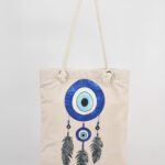 Τσάντα Ώμου Τυπωμένη Μάτι