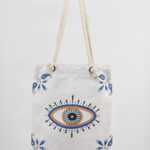 Τσάντα Ώμου Τυπωμένη Μάτι