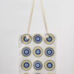 Τσάντα Ώμου Τυπωμένη Μάτι