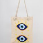 Τσάντα Ώμου Τυπωμένη Μάτι