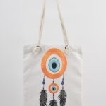 Τσάντα Ώμου Τυπωμένη Μάτι