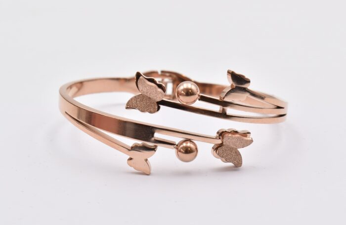 Ατσάλινο Βραχιόλι – Χειροπέδα Επιχρυσωμένη με Μάτι & Ποικιλία Στοιχείων - Image 95