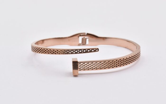 Ατσάλινο Βραχιόλι – Χειροπέδα Επιχρυσωμένη με Μάτι & Ποικιλία Στοιχείων - Image 98