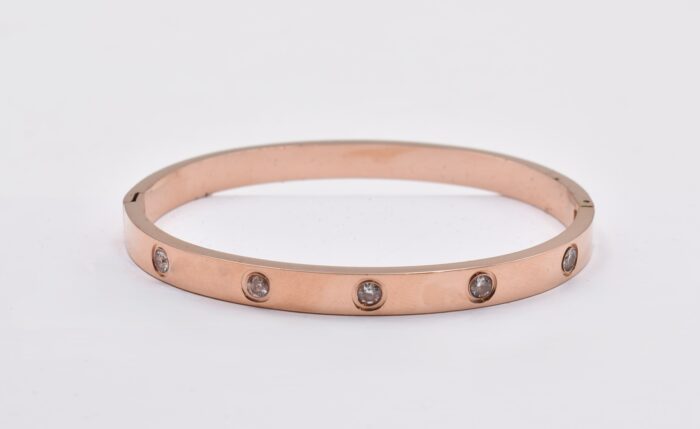 Ατσάλινο Βραχιόλι – Χειροπέδα Επιχρυσωμένη με Μάτι & Ποικιλία Στοιχείων - Image 99