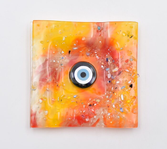 Σταχτοδοχείο Φυσητό Γυαλί Μάτι - Image 3