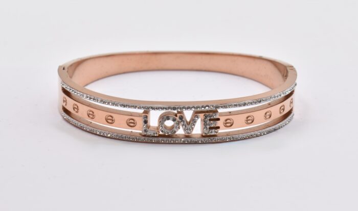 Ατσάλινο Βραχιόλι – Χειροπέδα Επιχρυσωμένη με Μάτι & Ποικιλία Στοιχείων - Image 102