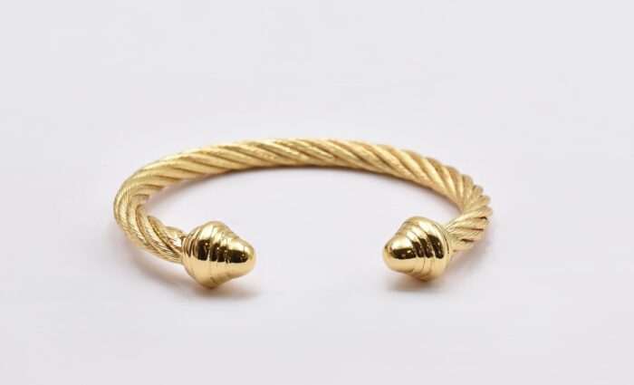 Ατσάλινο Βραχιόλι – Χειροπέδα Επιχρυσωμένη με Μάτι & Ποικιλία Στοιχείων - Image 117