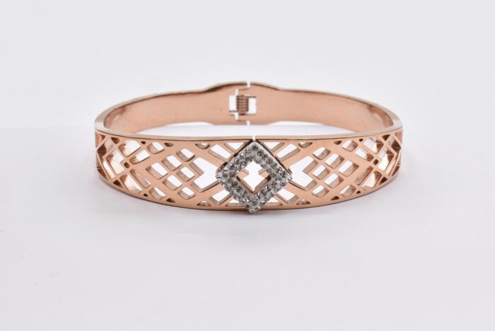 Ατσάλινο Βραχιόλι – Χειροπέδα Επιχρυσωμένη με Μάτι & Ποικιλία Στοιχείων - Image 130