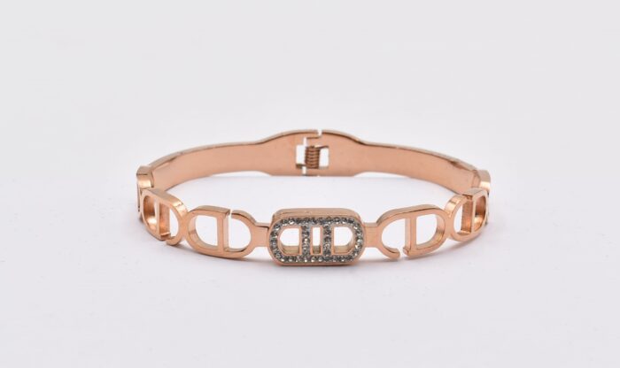 Ατσάλινο Βραχιόλι – Χειροπέδα Επιχρυσωμένη με Μάτι & Ποικιλία Στοιχείων - Image 140