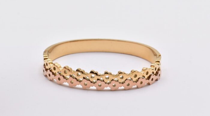 Ατσάλινο Βραχιόλι – Χειροπέδα Επιχρυσωμένη με Μάτι & Ποικιλία Στοιχείων - Image 150