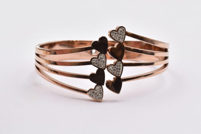 Ατσάλινο Βραχιόλι – Χειροπέδα Επιχρυσωμένη με Μάτι & Ποικιλία Στοιχείων - Image 151