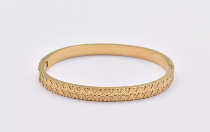 Ατσάλινο Βραχιόλι – Χειροπέδα Επιχρυσωμένη με Μάτι & Ποικιλία Στοιχείων - Image 155