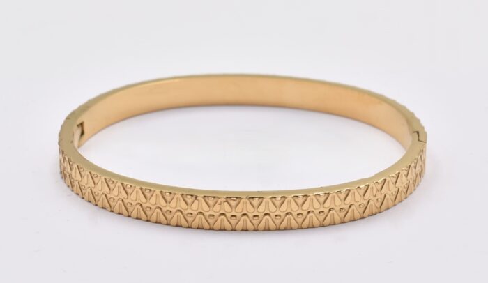 Ατσάλινο Βραχιόλι – Χειροπέδα Επιχρυσωμένη με Μάτι & Ποικιλία Στοιχείων - Image 156