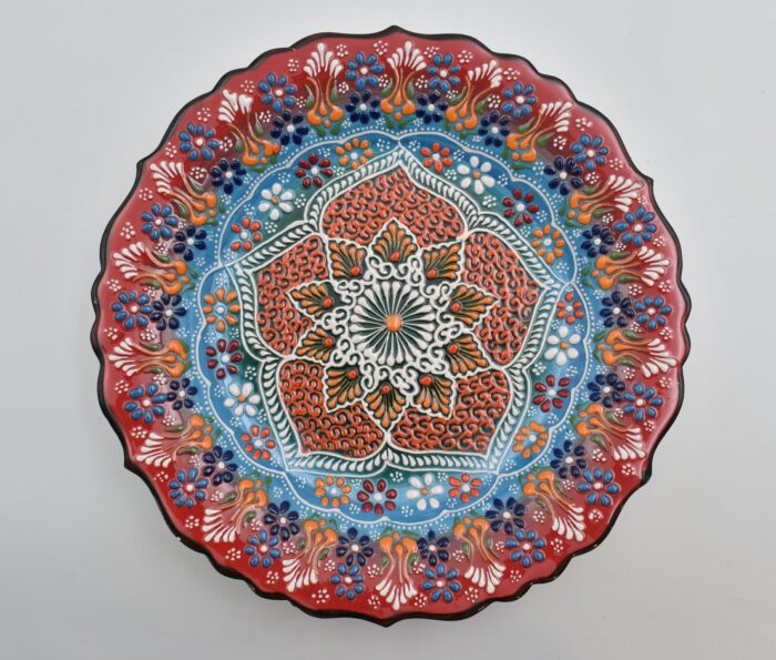 Κεραμικό Πιάτο με Ανάγλυφα Μοτίβα - Image 4