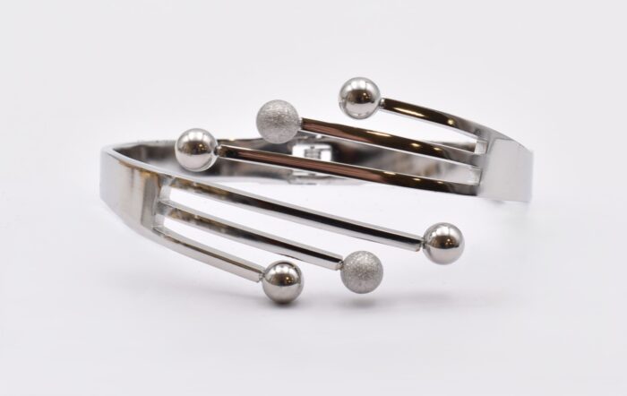 Ατσάλινο Βραχιόλι – Χειροπέδα Επιχρυσωμένη με Μάτι & Ποικιλία Στοιχείων - Image 171