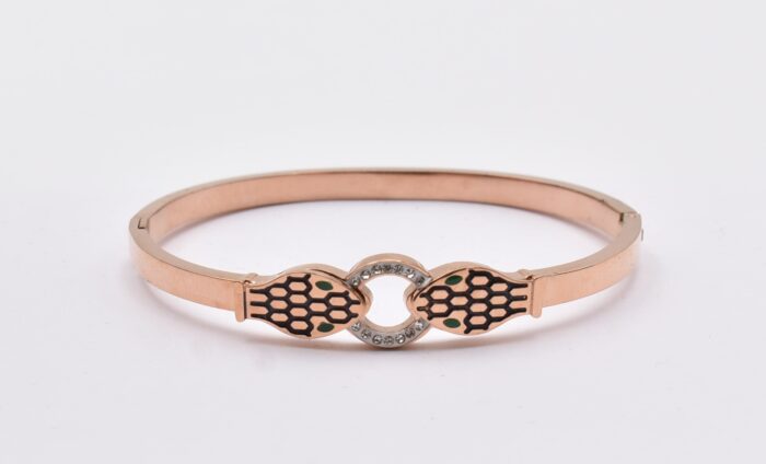 Ατσάλινο Βραχιόλι – Χειροπέδα Επιχρυσωμένη με Μάτι & Ποικιλία Στοιχείων - Image 175