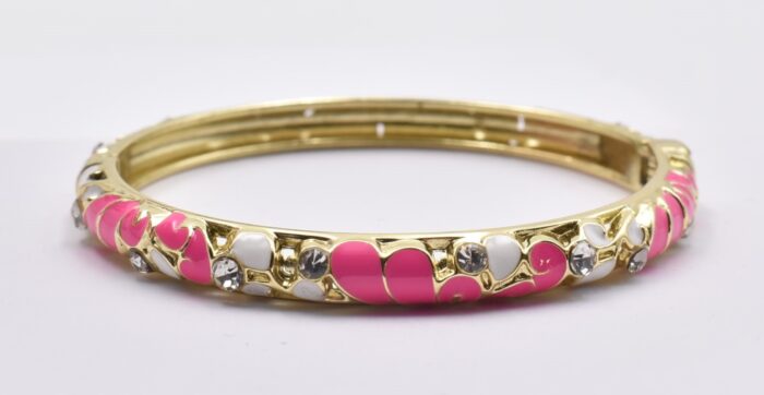 Βραχιόλι – Χειροπέδα με Ανάγλυφο Σμάλτο & Λουλούδια - Image 81