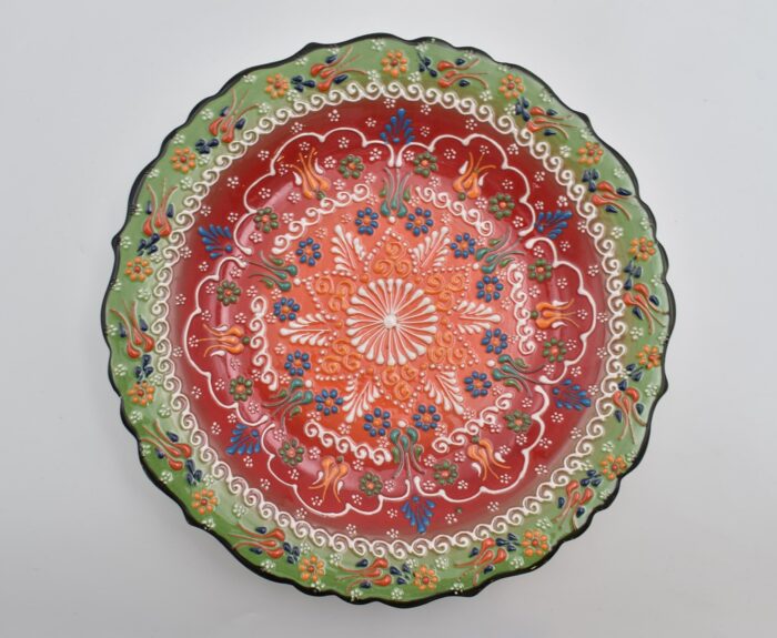 Κεραμικό Πιάτο με Ανάγλυφα Μοτίβα - Image 5