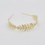 Στέκα Μαλλιών Χρυσή με Φύλλα