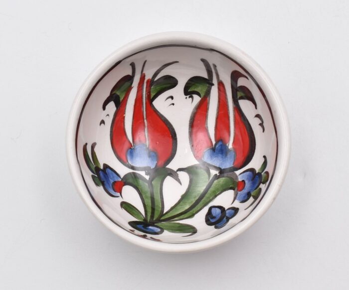 Κεραμικό Διακοσμητικό Μπωλ με Λουλούδια - Image 2