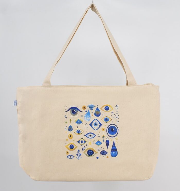 Τσάντα Καμβά με Τύπωμα - Image 2