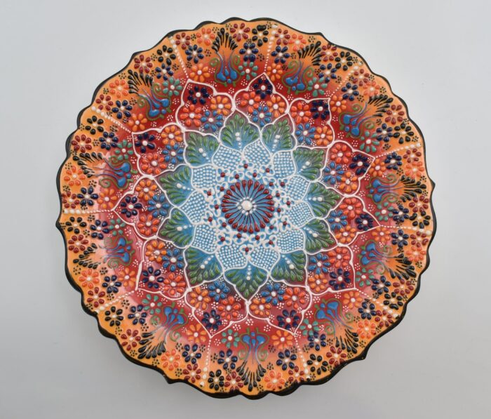 Κεραμικό Πιάτο με Ανάγλυφα Μοτίβα - Image 6