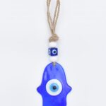 Φυσητό Μάτι  Μπλε Γυαλί Χέρι Της Φατμά