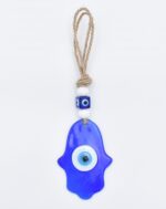 Φυσητό Μάτι  Μπλε Γυαλί Χέρι Της Φατμά