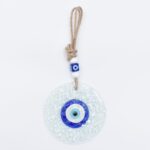 Φυσητό Κρεμαστό Μάτι με 'Ασπρα Πετραδάκια